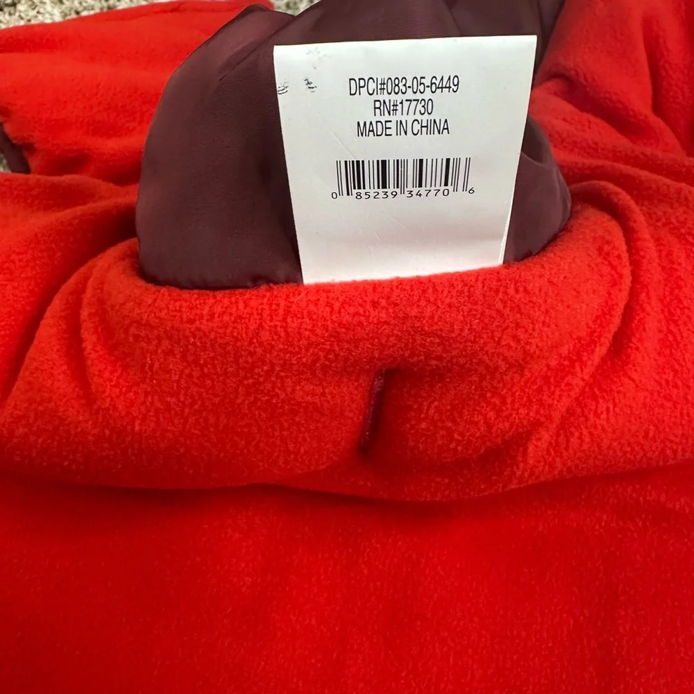 Pet Puffer‎ Jacket Vest Padded, Pink/Red Size Large New